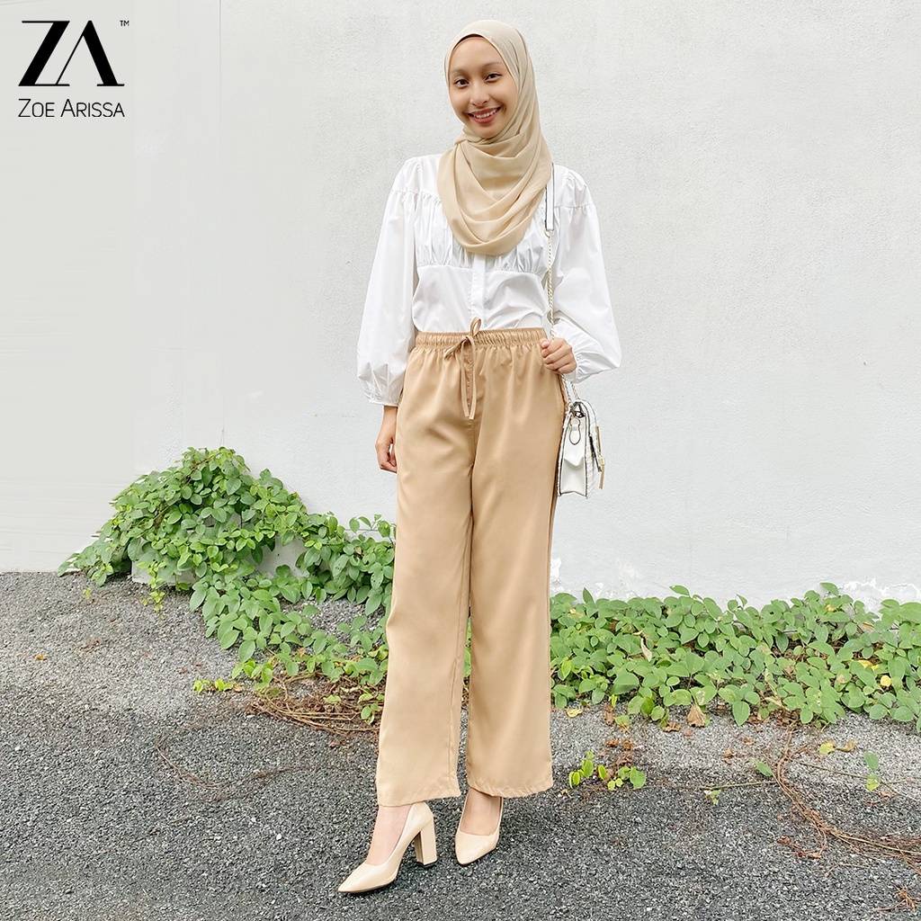 AISHA ZONE MUSLIMAH SELUAR Kennie Long Pants | Shopee Malaysia