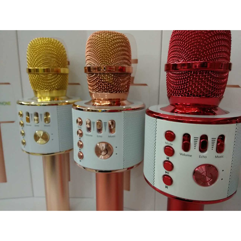 Handheld KTV wirless Karaoke Mic Bluetooth Microphone HIFI SPEAKER