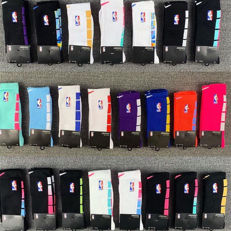 21赛季NBA精英篮球袜中高筒毛巾底加厚实战球队 运动袜子21 season NBA elite basketball socks in the high tube towel bottom thickened actual team sports socks