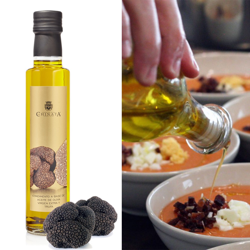 Buy La Chinata Black Truffle Oil Extra Virgin Aromatic Olive Dressing Oil Spanish Imported Infused 250ml 黑松路橄榄油glass Bottle Seetracker Malaysia