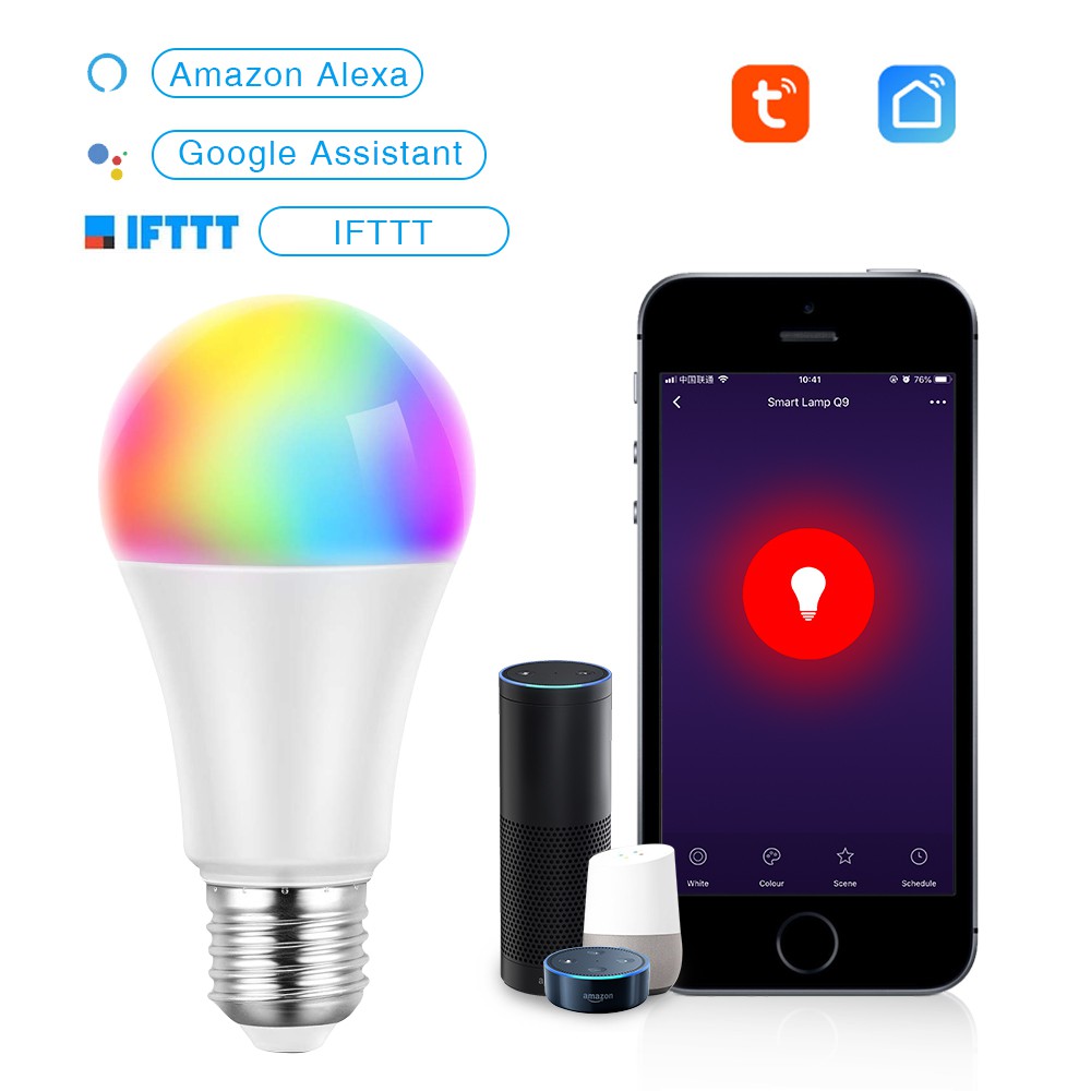 Smart Light Bulb E27,E14 & GU10WiFi Smart LED Bulb Voice ...