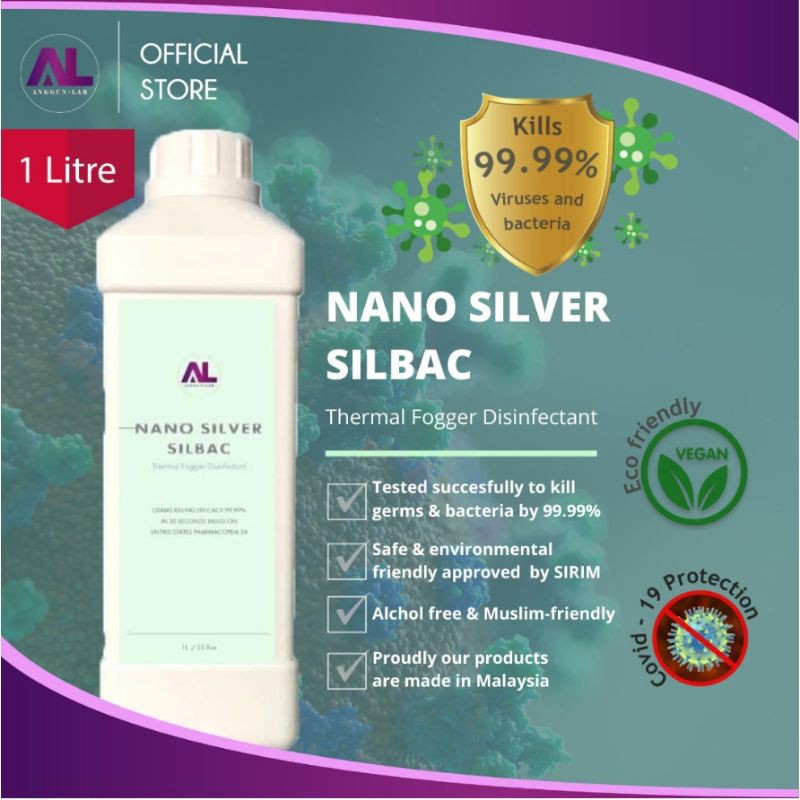 NANO SILVER SILBAC Thermal Fogger Disinfectant (FOR SMOKE/FOG MACHINE