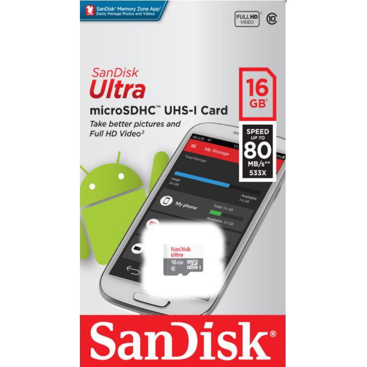 ORIGINAL SanDisk Micro Sd 64GB 32GB 16GB 80mb/S TF Usb Flash Memory Card