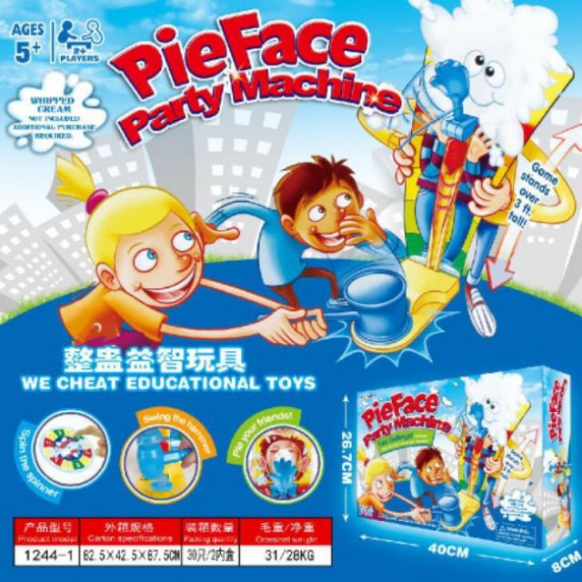 Pie face sky high game multiplayer interactive fun family game Shopee