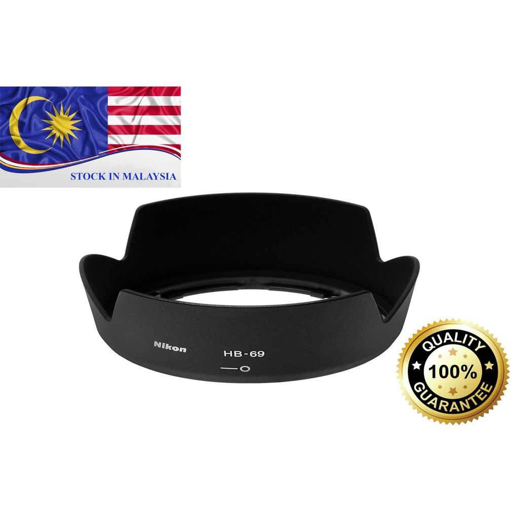 HB-69 Bayonet Lens Hood For AF-S DX NIKKOR 18-55mm f/3.5-5.6G VR II (Ready Stock In Malaysia)