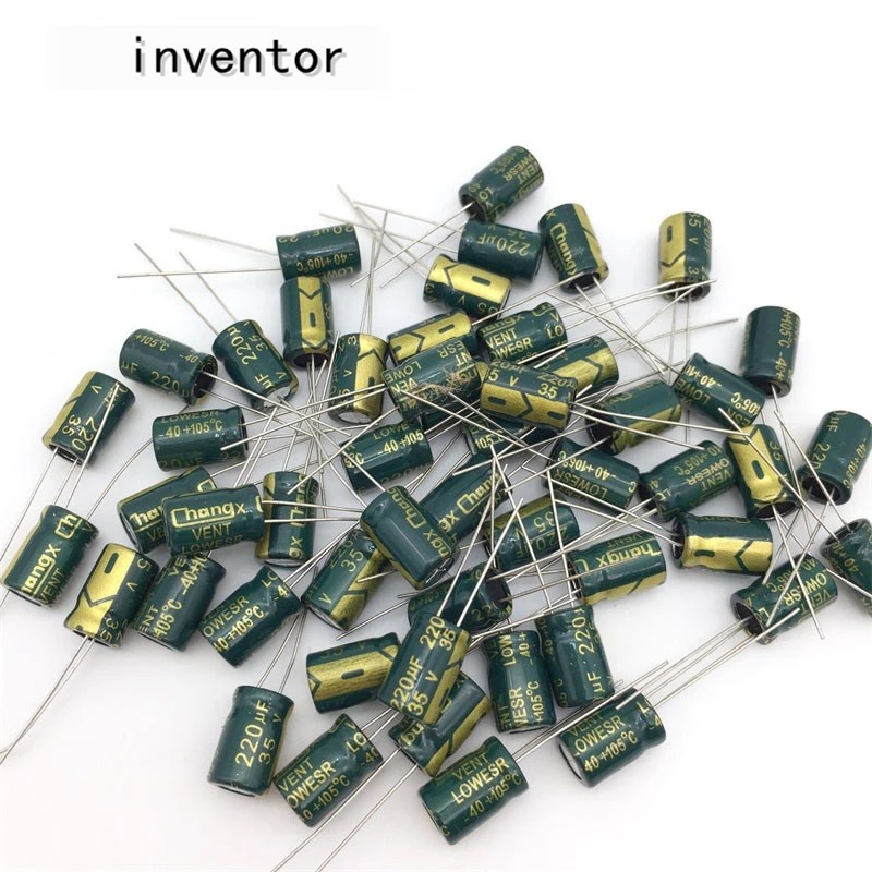 Condensador de 100/50/20/10/5 piezas, 16V, 25V, 35V, 63v, 50V, 400V