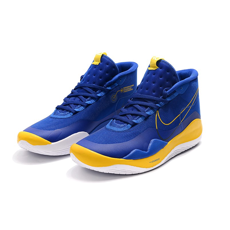 kd blue and yellow shoes