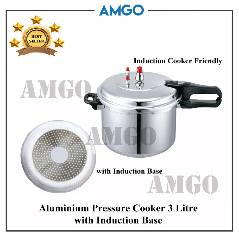 5 LITRE PRESSURE COOKER ALUMINIUM 5L KITCHEN CATERING HOME