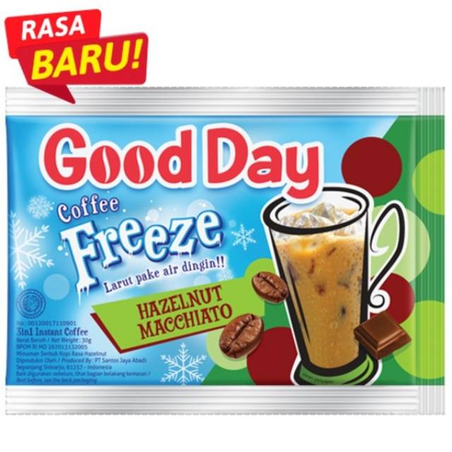 Good Day Coffee Freeze Hazelnut Macchiato Shopee Malaysia