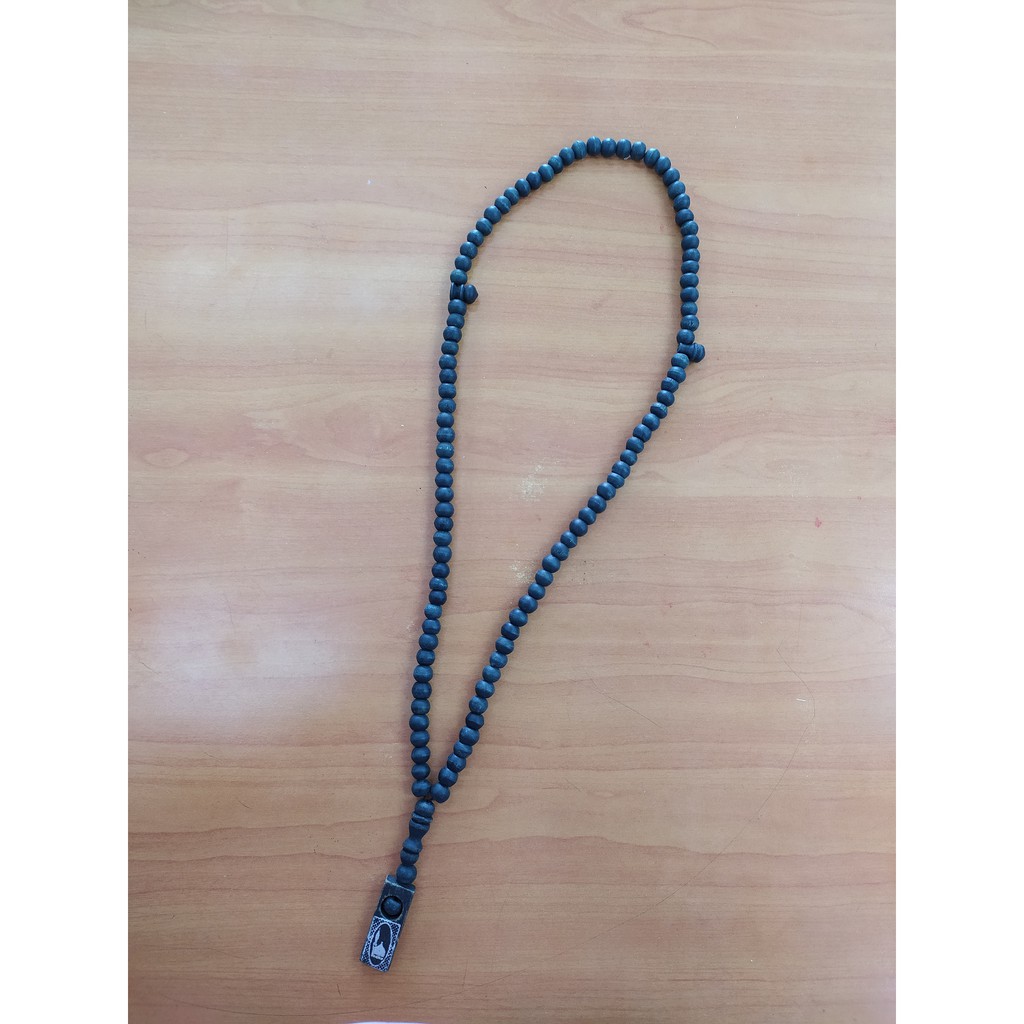 TASBIH HITAM BIJI BESAR ( 100 BIJI)