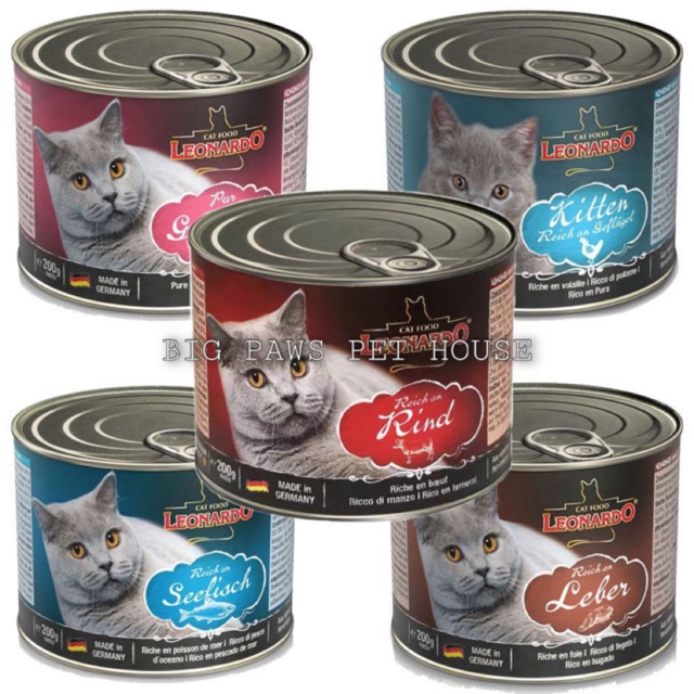 Leonardo Cat Kitten Super Premium Can Food Wet Food 200g | Shopee Malaysia