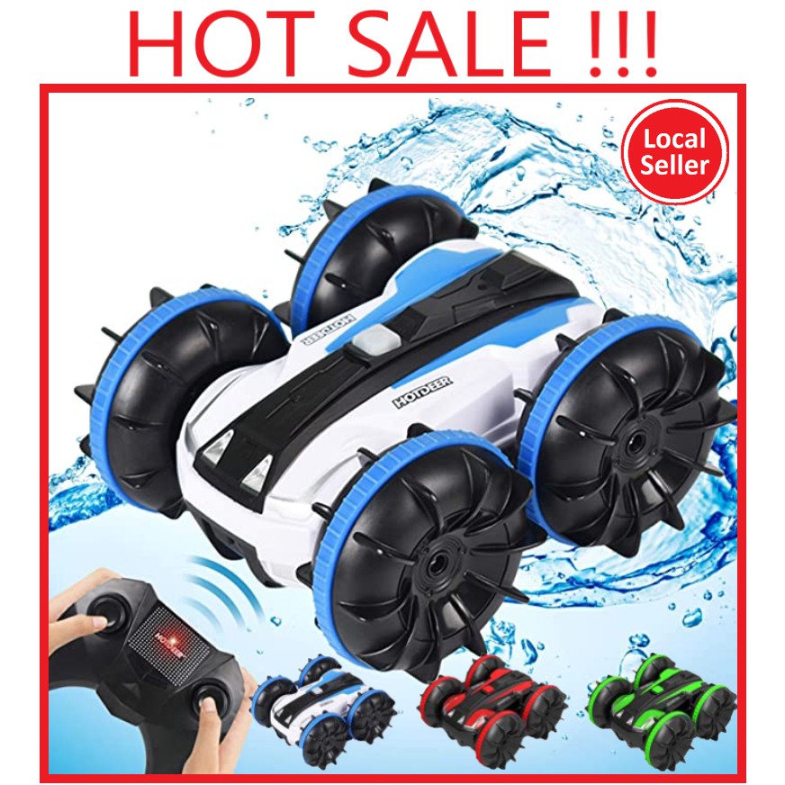 rc-stunt-car-water-land-2-in-1-car-boat-waterproof-remote-control-rc