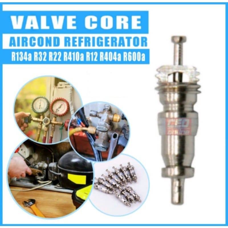 Air Conditioner Schrader Valve Core Aircond Refrigerator Freezer