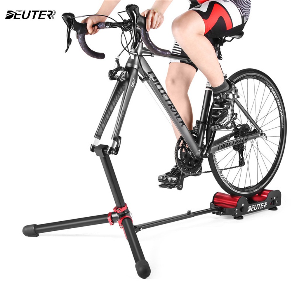 stationary bike with trainer