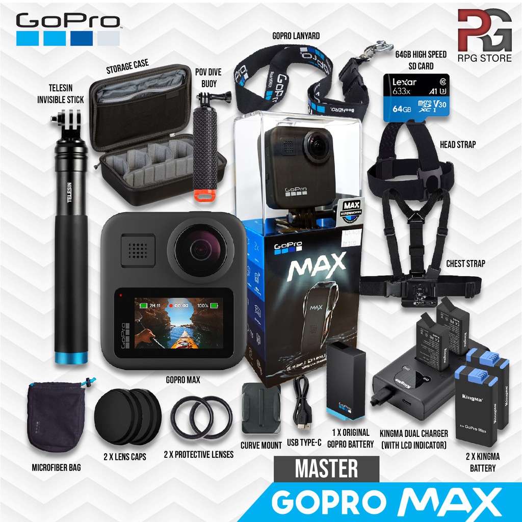 Ready Stock Gopro Max 360 Action Camera Special Bundle Shopee Malaysia