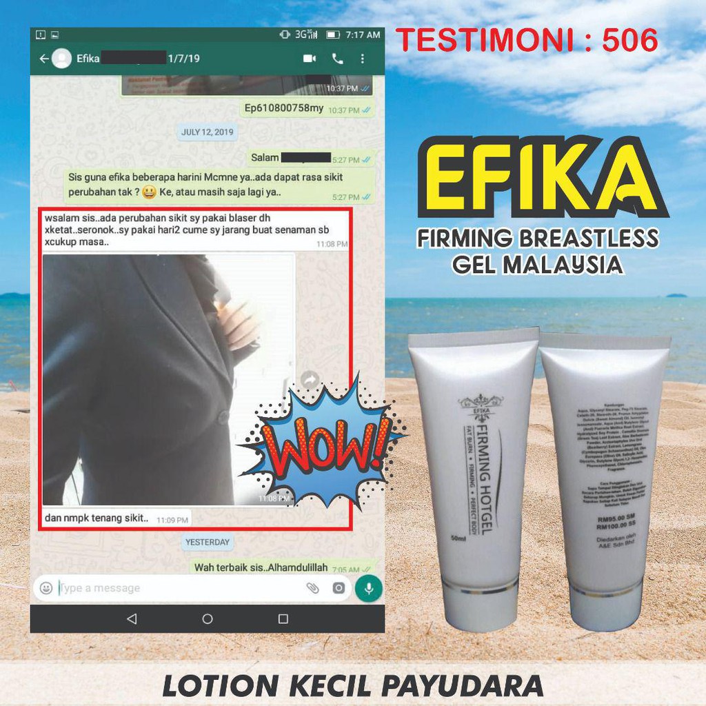 Efika Lotion Produk Kecilkan Payudara Firming Reducer Breast Mengecilkan Dan Tegangkan Kendur Montok Lulus Kkm Shopee Malaysia