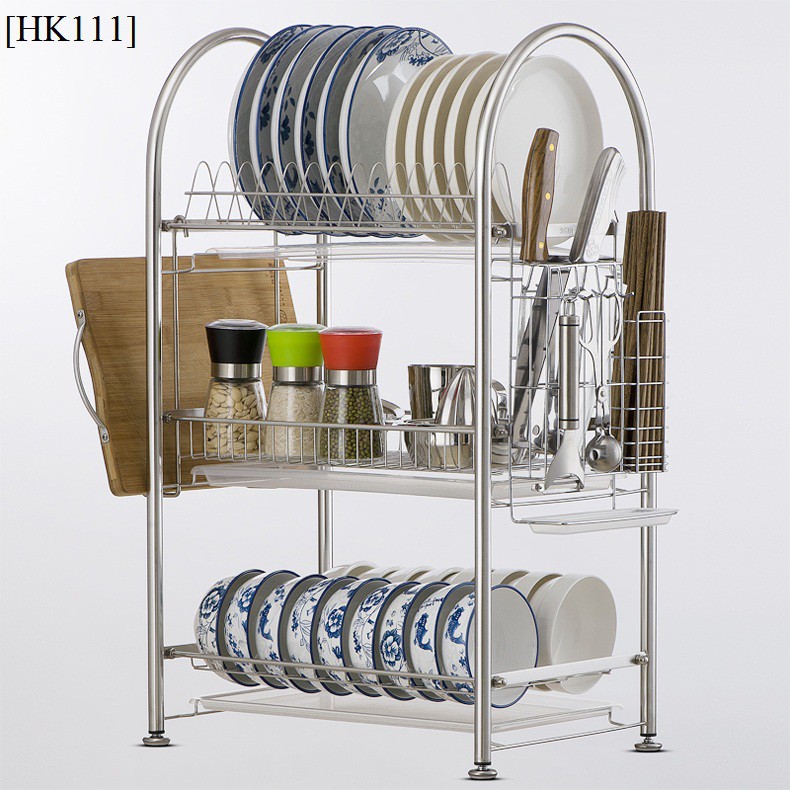 304 stainless steel 3 Layer Bowl Dish Rack Rak  Pinggan  