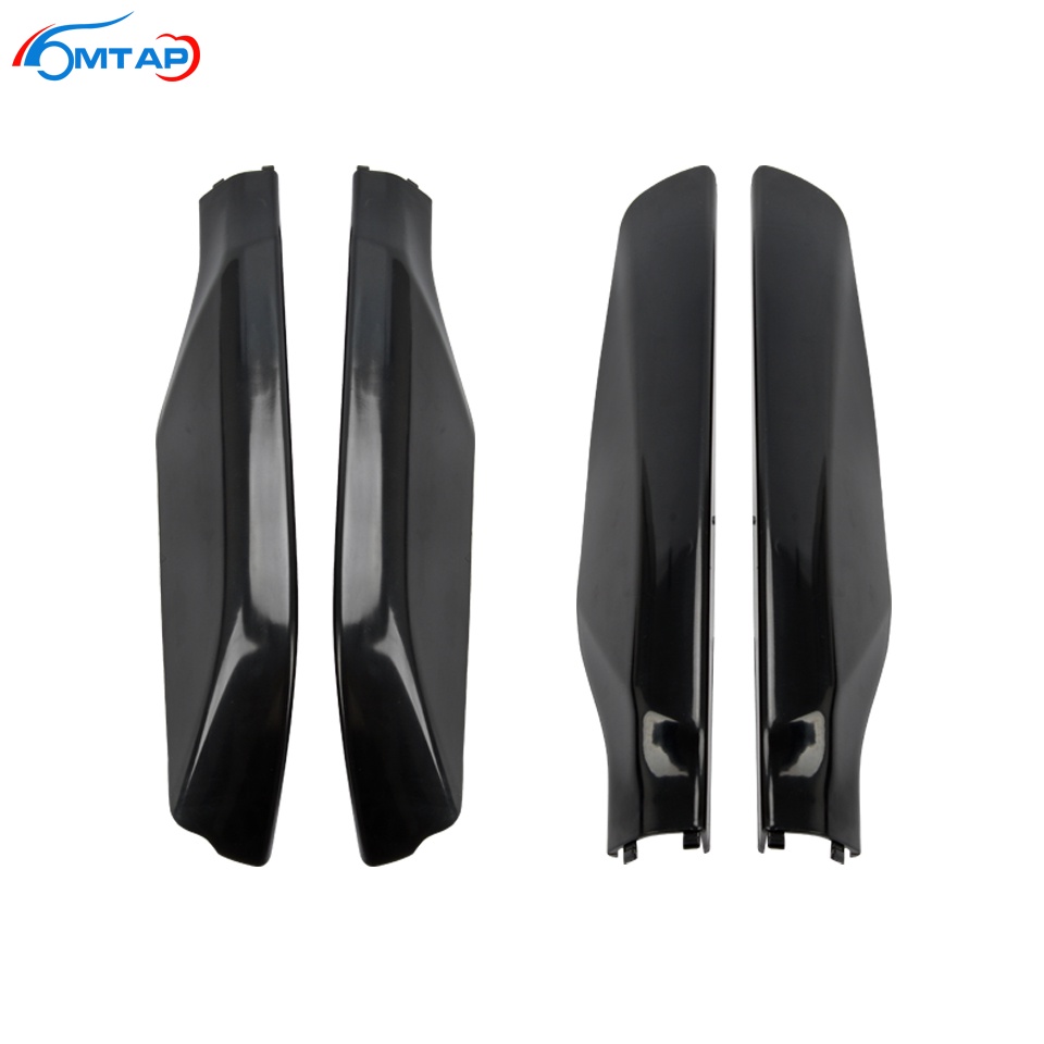 MTAP 4x Black Silver Car Roof Rack Cover Luggage Bar Rail End Lid For