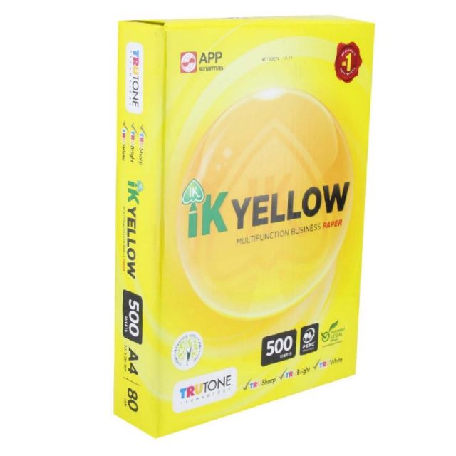 IK Yellow Copier Paper A4 (80gsm x 500's) | Shopee Malaysia