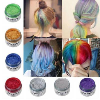 Temporary Modeling Gray Silver Diy Hair Color Wax Mud Dye Unisex Coloring Cream