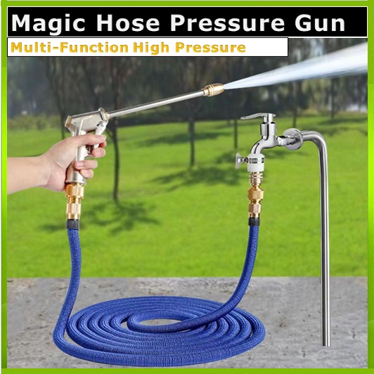Magic Hose Pipe High Pressure Car Wash Water Spray Gun Set Expandable