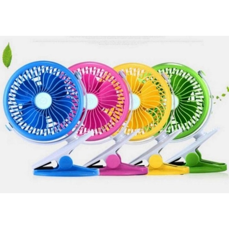 High Speed Rechargeable USB Mini Fan Clip Car Home AND BABY STROLLER