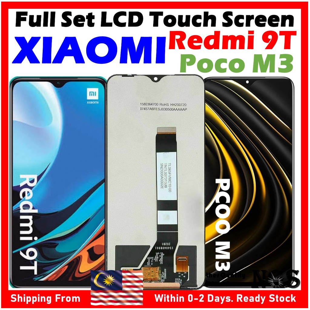 Orl Ngs Brand Full Set Lcd Touch Screen Compatible For Xiaomi Redmi 9t Xiaomi Poco M3 With 2050