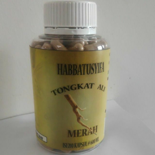 210 KAPSUL SERBUK TONGKAT ALI MERAH  , 210 HABBATUSYIFA Tongkat Ali Merah powder