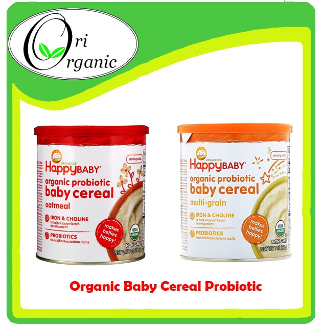 【NEW READY STOCK】HAPPY BABY ORGANIC PROBIOTIC BABY CEREAL