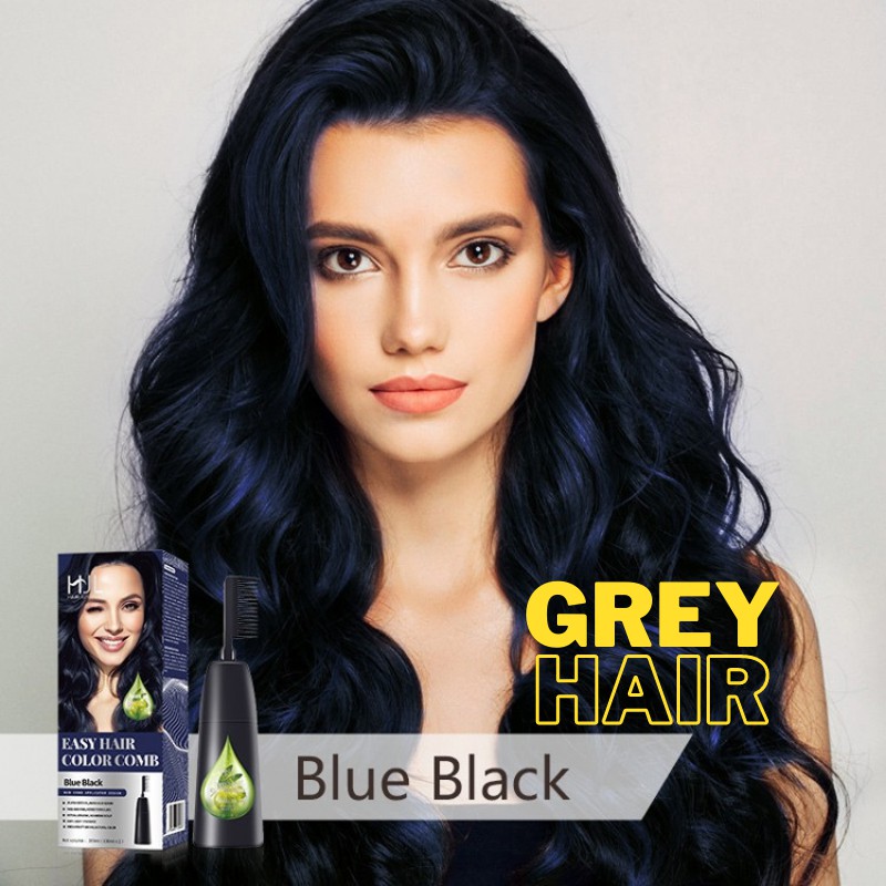 HJL Blue Black comb applicator design Permanent Hair Dye Hair Color Comb  color | Shopee Malaysia