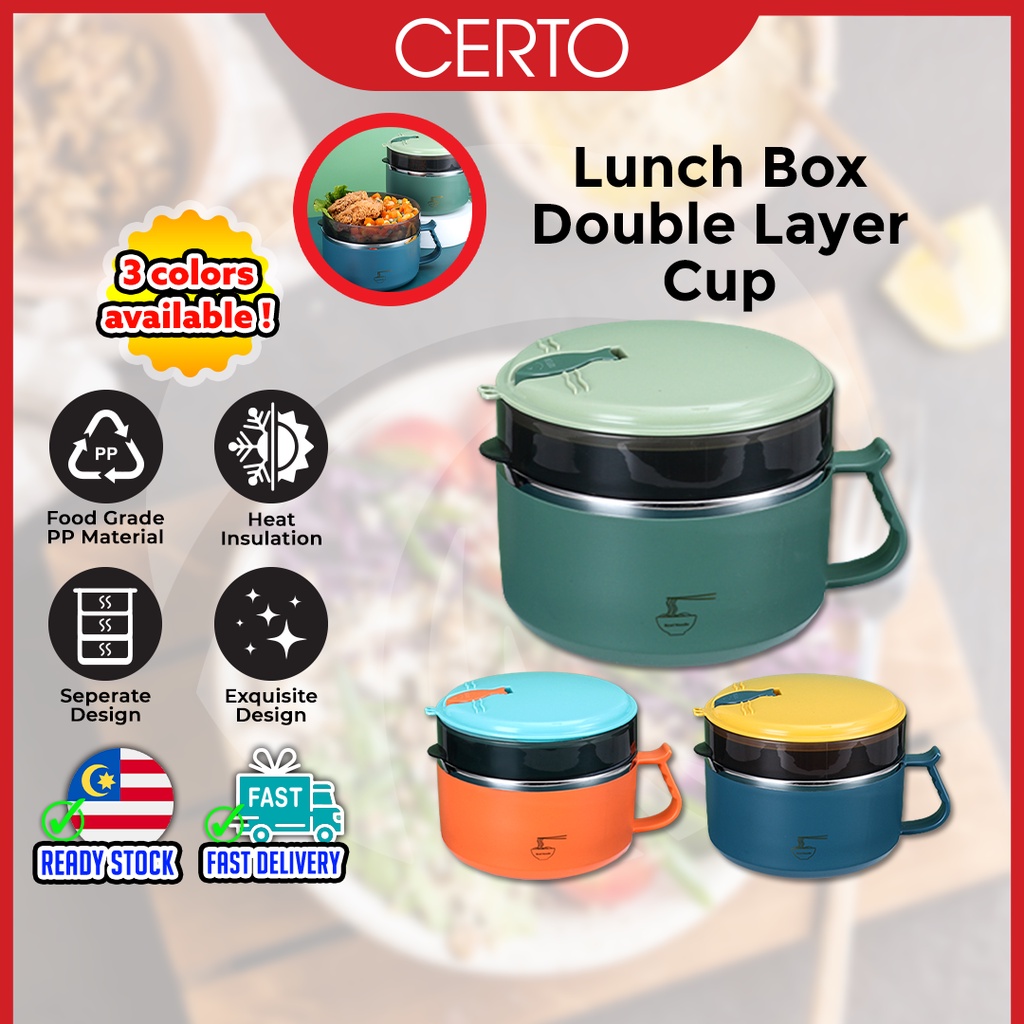 CERTO Lunch Box Bento Rice Bowl Noddle Bowl Food Warmer Food Carrier Food Container Bekal Makanan Bekal Makanan 便當盒