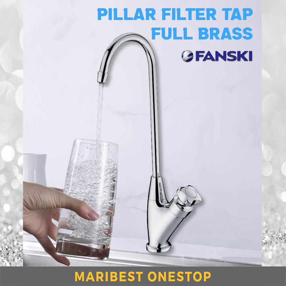 Fanski BM894 Full Brass Pillar Filter Tap Drinking Water Filter Faucet Tap For Kitchen Living Hall Outdoor