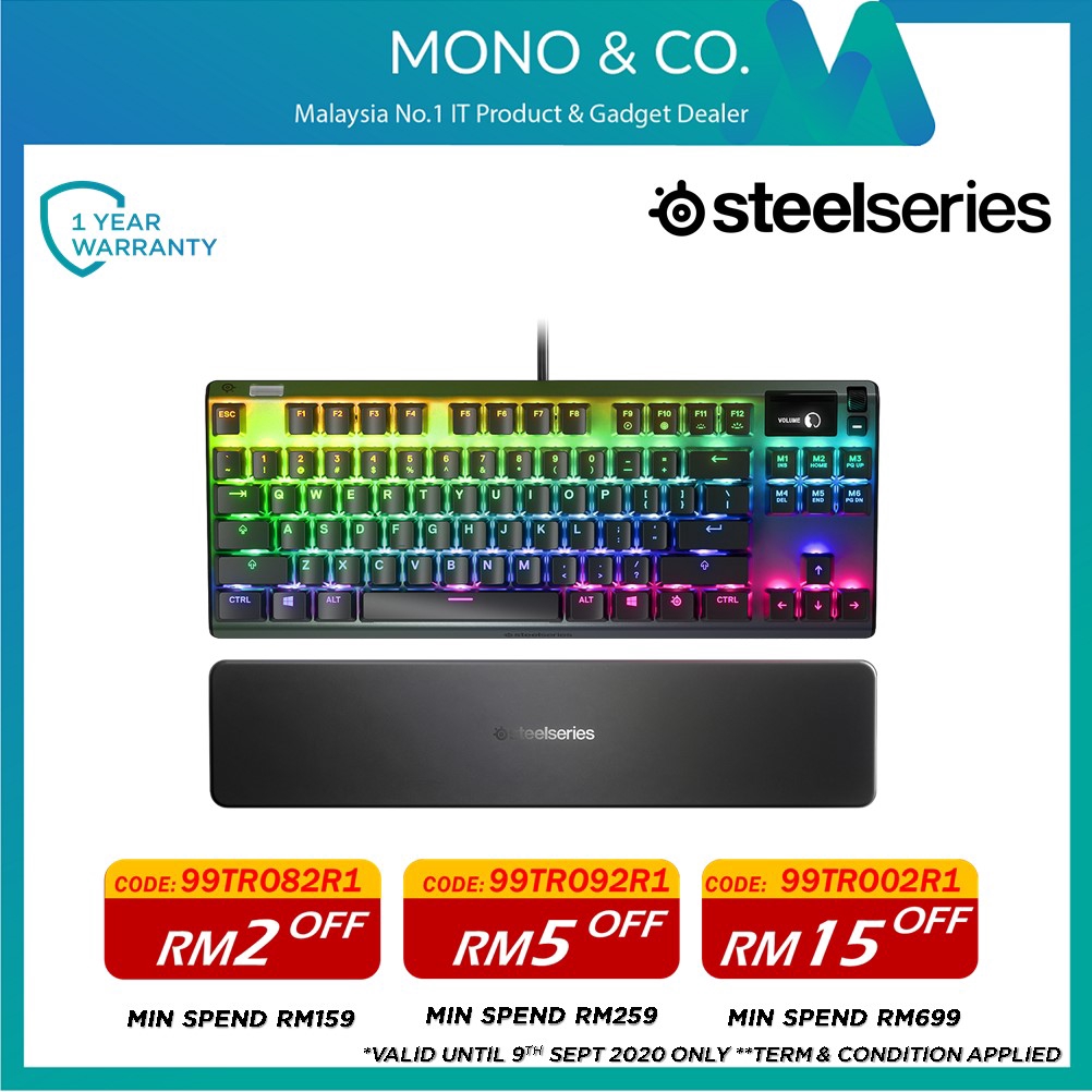 Steelseries Apex Pro Tkl Tenkeyless Keyboard Gaming Keyboard With Oled Smart Display Free Rm30 Kaodim Voucher Shopee Malaysia