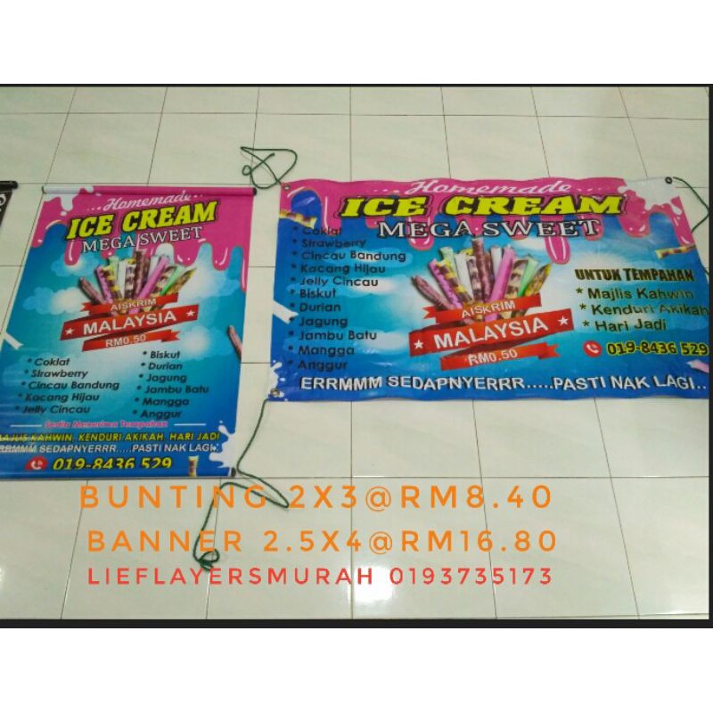 Bunting Banner Untuk Iklan Produk Anda Shopee Malaysia