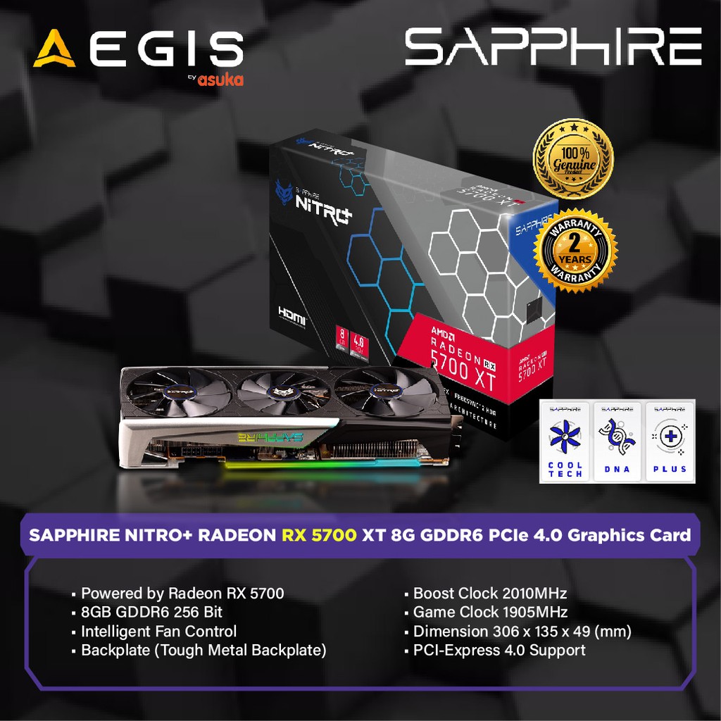 Sapphire Nitro Radeon Rx 5700 Xt 8g Gdd Buy Online In Saint Lucia At Desertcart