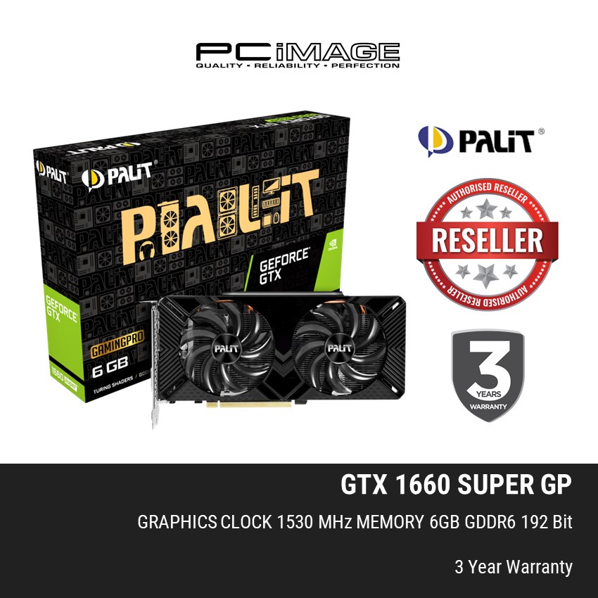 PALIT GEFORCE GTX 1660 SUPER GP 6GB GDDR6 GRAPHIC CARD | Shopee Malaysia