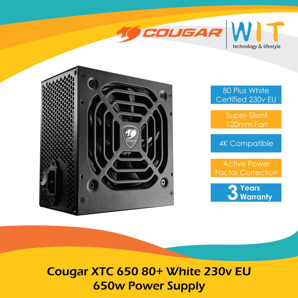 Cougar XTC 650 80+ White 230v EU 650w Power Supply