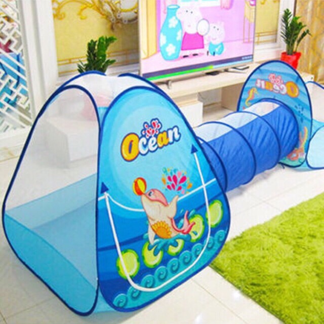 3 dalam1 Khemah Terowong Kanak Kanak 3 in 1 Ocean Design 3 dalam1 Khemah Terowong Kanak Kanak 3 in 1 Ocean Design