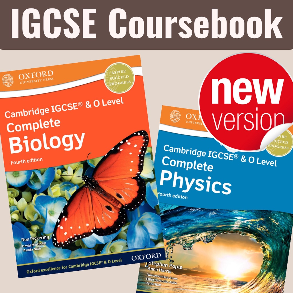 Igcse Complete Coursebook Igcse Biology Igcse Physics With Answer Key 2021 Latest Edition Year 10 Year 11 Shopee Malaysia