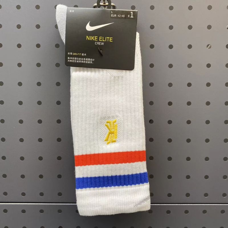 NBA Nike Elite Kyrie Spongebob White Blue Red Basketball Socks 欧文海绵宝宝篮球袜basketball sock socking keranjang | Shopee