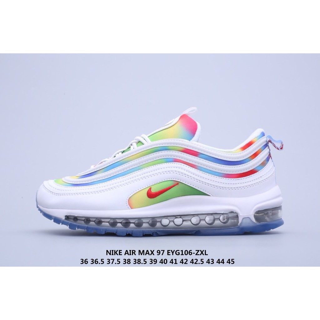 Nike Air Max 97 Limited Edition 3m Reflective Rainbow Bullet Running Shoes  | Shopee Malaysia