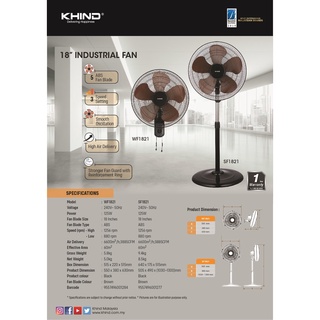 khind industrial wall fan wf2002f