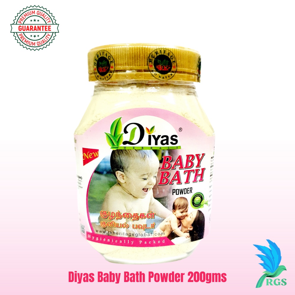 Diyas Natural Herbal Baby Bath Powder (200gms) Shopee Malaysia