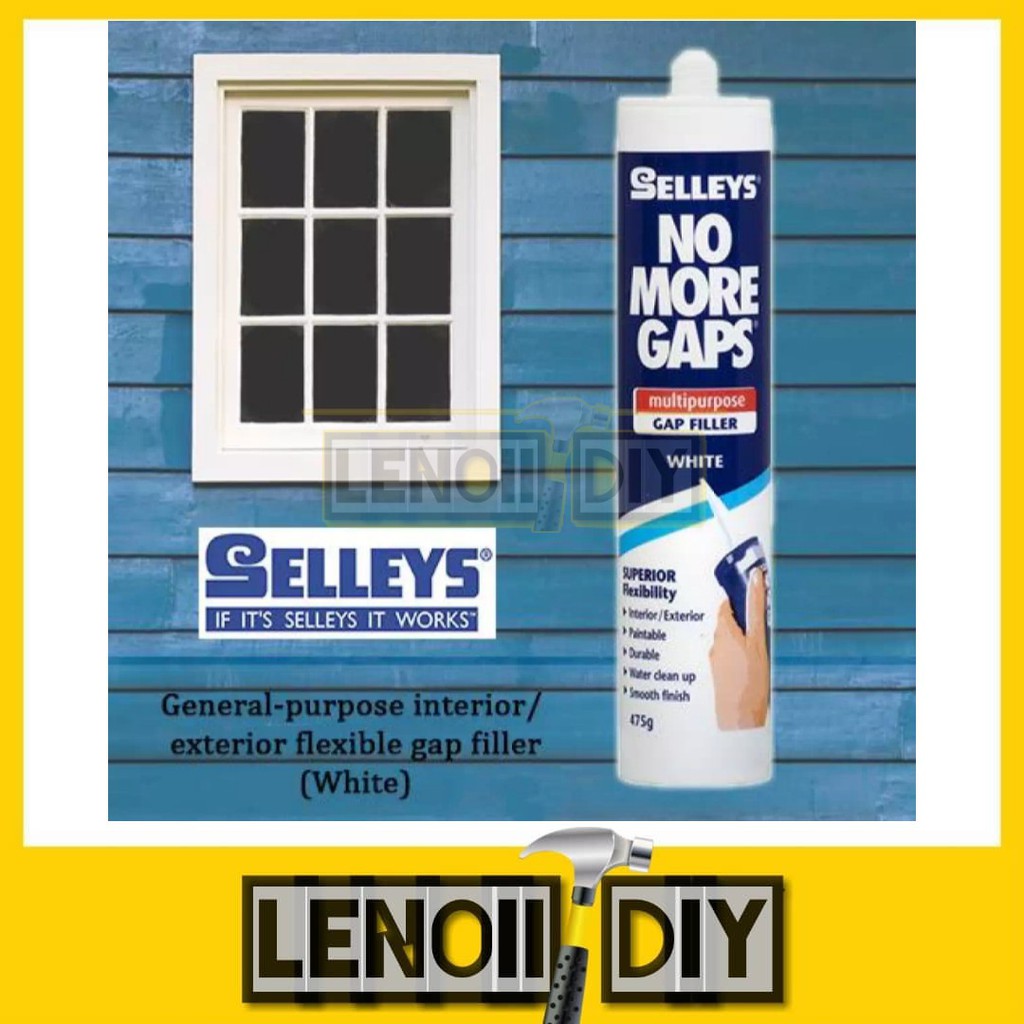 SELLEYS No More Gaps Putty Filler 380g Paintable Gap Wall Crack Repair