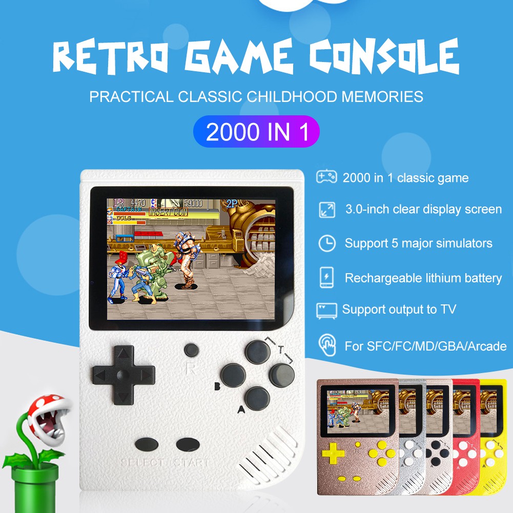 retro console with 2000 games