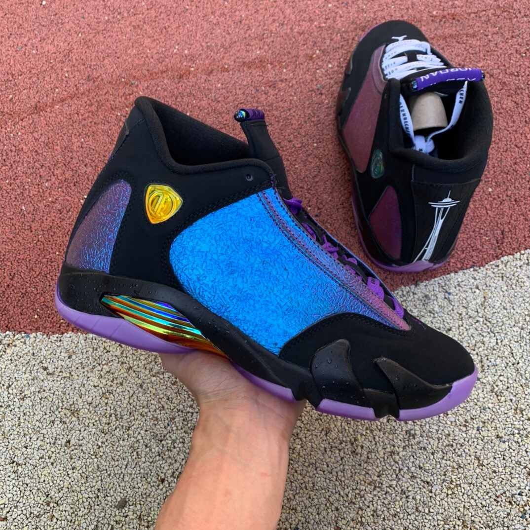 purple jordan 14
