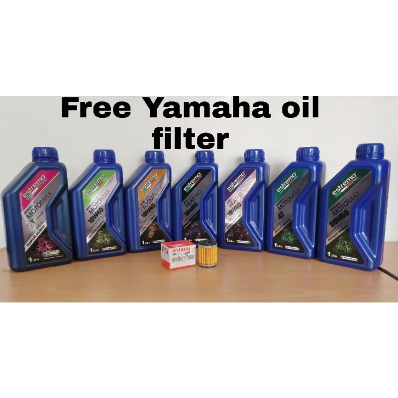 ESTREMO ENGINE OIL MOTORCYCLE (Minyak hitam motor)Y15/RS150/VF3I(FOC