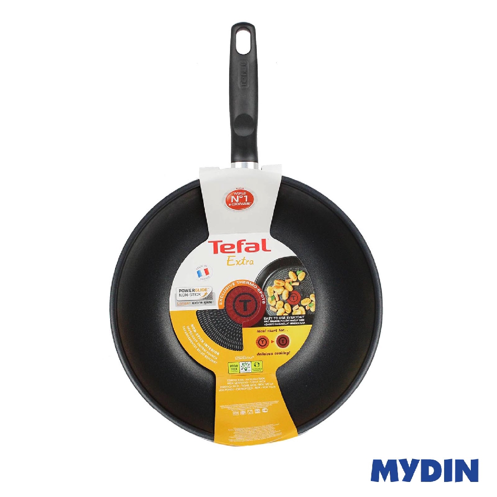 PB Tefal Extra Black Stir Fry Pan 28cm (TEFB3011972) New PGMall
