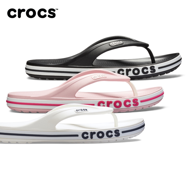 crocs rubber flip flops