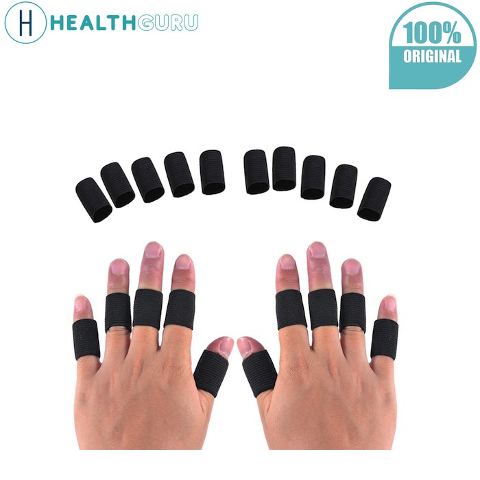 HealthGuru Stretchy Finger Sleeve Support Wrap Finger Wrap Thumb Arthritis Finger Guard Glove